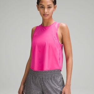 NWT Lululemon Sculpt Cropped Tank Top in Sonic Pink